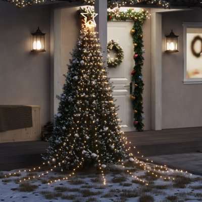 Prolenta Maison Exclusive Světla na vánoční stromek 320 teple bílých LED 375 cm – Zboží Mobilmania