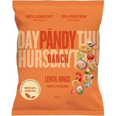 Pandy Lentil Chips Rings ranch 50 g