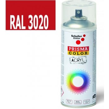 Schuller Eh'klar Prisma Color 91027 RAL 3020 Sprej červený lesklý 400 ml, odstín barva dopravní červená