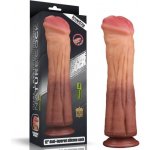LoveToy 12″ (30 cm) Dual Layered Platinum Silicone Cock – Zboží Dáma