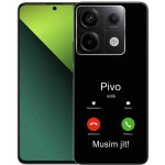 mmCase na Xiaomi Redmi Note 13 Pro 5G/Poco X6 5G - pivo volá černé pozadí – Zboží Živě