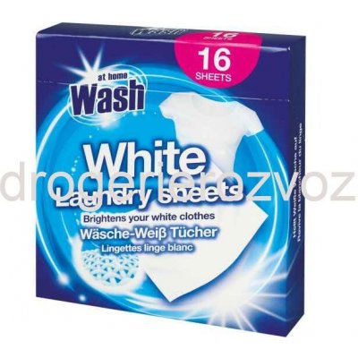 At Home Wash White ubrousky proti zašednutí prádla 16 ks – Zboží Mobilmania