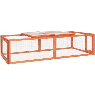 vidaXL 9799.170877 Králíkárna masivní jedlové dřevo 183 x 90 x 46,5 cm – Sleviste.cz
