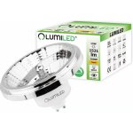 Lumiled LED žárovka ES111 GU10 patice stmívatelná 230V 15W ekvivalent 100 W Teplá bílá 3000K 24° Stříbrná 1521 lm stmívatelné žárovky AR111 – Zboží Mobilmania