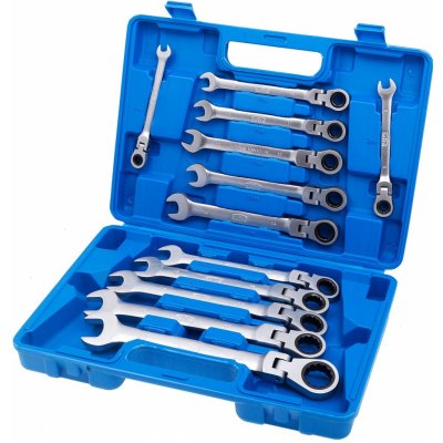 Satra Očkoploché klíče s ráčnou a kloubem, 8 - 22 mm sada 12 ks S-12FGW72 – Hledejceny.cz