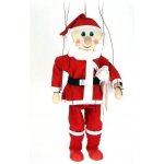 Mašek umělecká výroba Loutka dřevěná Santa Claus 20 cm – Zboží Dáma