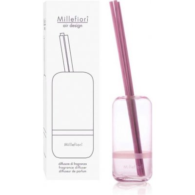 Millefiori Milano Air Design difuzér skleněný Pouzdro Pink + krabička 250 ml – Zboží Mobilmania