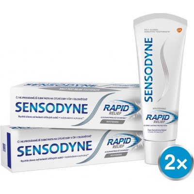 Sensodyne Rapid Whitening zubní pasta 75 ml 2 ks – Zbozi.Blesk.cz