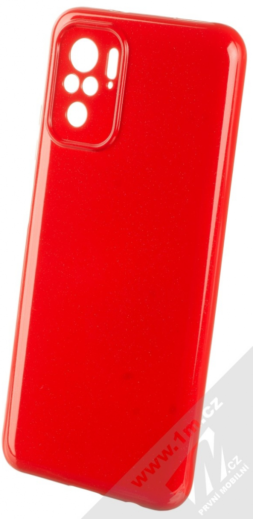 Pouzdro 1Mcz Jelly Skinny TPU ochranné Xiaomi Redmi Note 10, Redmi Note 10S, Poco M5s červené