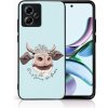 Pouzdro a kryt na mobilní telefon Motorola PROTEMIO MY ART Ochranný kryt pro Motorola Moto G54 5G / G54 5G Power Edition HAPPY COW (181) 75638