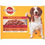 Pedigree Adult hovězí drůbeží v želé 4 x 100 g – Zbozi.Blesk.cz