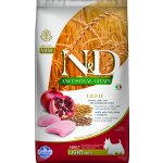 N&D Ancestral Grain Dog Adult Light Mini Chicken & Pomegranate 2,5 kg – Hledejceny.cz