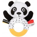 Canpol Babies Plyšové senzorické chrastítko s kousátkem Panda