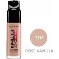 L'Oréal Paris Infallible dlouhotrvající tekutý make-up 110 Rose Vanilla 30 ml