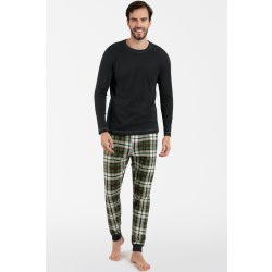 Italian Fashion Seward pánské pyžamo dlouhé tm.šedé