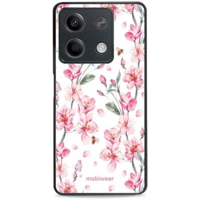 Mobiwear Glossy Xiaomi Redmi Note 13 5G - G033G - Růžové květy – Zboží Mobilmania