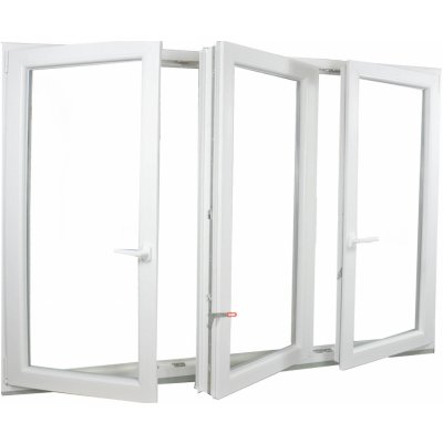 Aluplast plastové okno trojkřídlé bílé 160x150 – Zboží Mobilmania