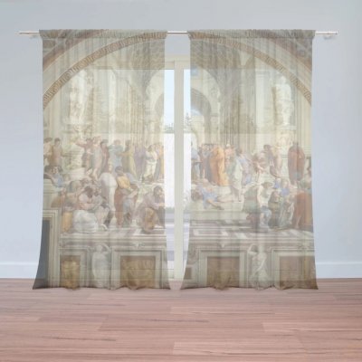 Sablio Záclony Athénská škola - Raffael Santi: 2ks 150x250cm – Hledejceny.cz