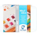 Van Gogh Cestovní sada akvarelových barev 12 půlpánviček, Vibrant Colours – Sleviste.cz