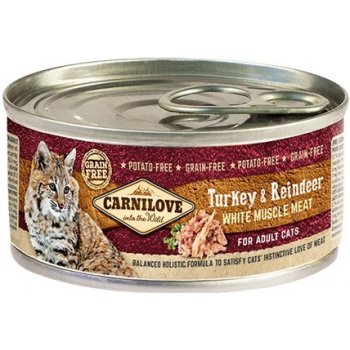 Carnilove White Muscle Meat Turkey&Reindeer Cats 100 g