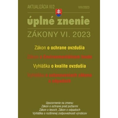 Aktualizácia VI/2 - životné prostredie, odpadové a vodné hospodárstvo - Poradca s.r.o. – Zbozi.Blesk.cz