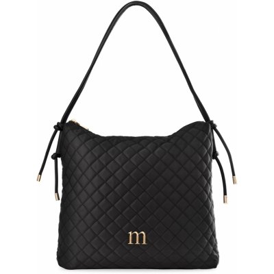 Monnari prošívaná dámská taška měkká shopperka prostorná velká kabelka sáček přes rameno černá – Zboží Mobilmania