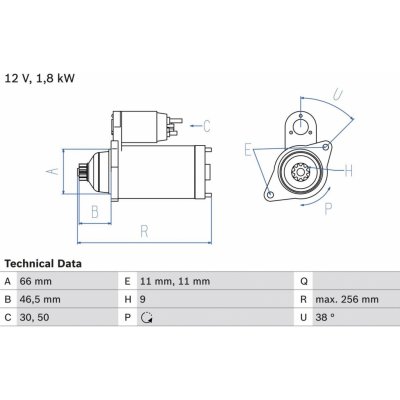 Startér BOSCH 0 986 017 450 (0986017450) – Sleviste.cz