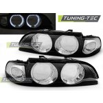BMW E39 09.95-08.00 kompletní kryty Angel Eyes Black - bez čoček D2S/H7