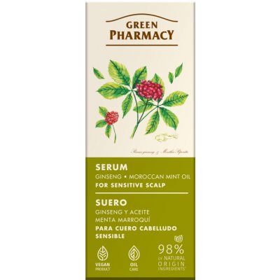 Green Pharmacy Ginseng & Morrocan mint oil Serum sérum pro citlivé vlasy 100 ml – Hledejceny.cz
