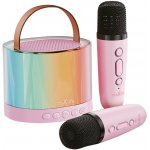Maxlife MXKS 200 pink Bluetooth karaoke se 2 mikrofony růžová – Zboží Dáma