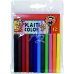 Koh-i-noor Voskové pastelky plasticolor 8732-12 ks barev – Zbozi.Blesk.cz