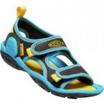 Keen Knotch Creek Open-toe JR black/vivid blue černá – Zboží Mobilmania