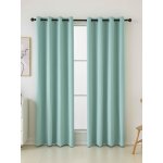 MKLuzkoviny.cz Blackout závěsy Elias mořská zelená – 140 × 180 cm (2 ks) - kroužky – Zboží Mobilmania
