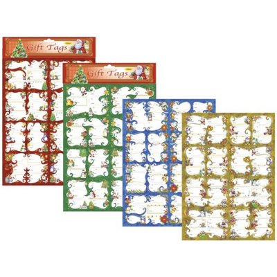 Vánoční jmenovky na dárky 48ks – Zboží Dáma