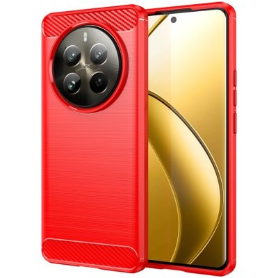 Carbon odolný gelový obal na Realme 12 Pro 5G/12 Pro+ 5G červený – Zboží Živě