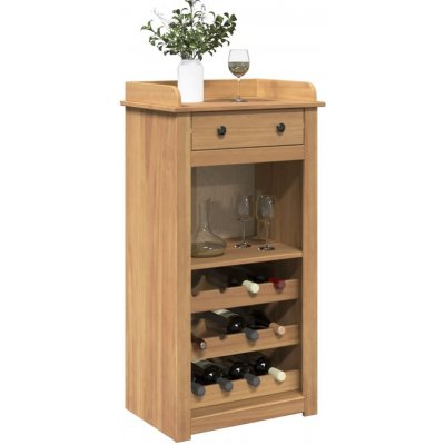 vidaXL Skříňka na víno Panama 57 x 40 x 111,5 cm masivní borové dřevo – Zboží Dáma