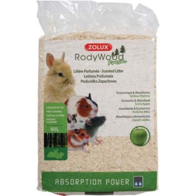 ZOLUX Podestýlka pro hlodavce hobliny s jablečnou vůní 60 l – Zboží Dáma
