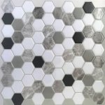 PAVEMOSA 3D samolepící mozaika šedá hexagon 30 x 30 cm – Zboží Dáma