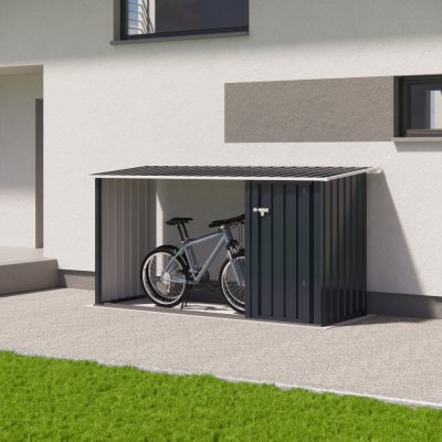 BestBerg BBSH-002A 2,6 m² 249 x 160 x 103 cm antracit/bílá – Sleviste.cz