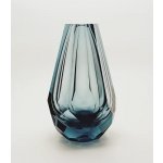 Váza ručně broušená - Blue smoke – Hledejceny.cz