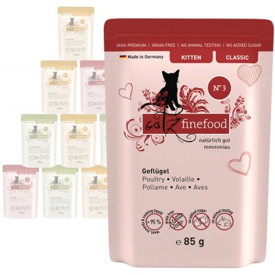 catz finefood Kitten mix 3 druhy 12 x 85 g