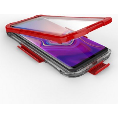 Pouzdro JustKing vodotěsné do hloubky 10m Samsung Galaxy S10 Plus - červené – Zboží Mobilmania