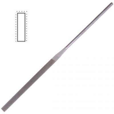 pilník jehlový Ajax plochý zaoblené rohy PJOZ 160/2 5,8x1,5 – Sleviste.cz