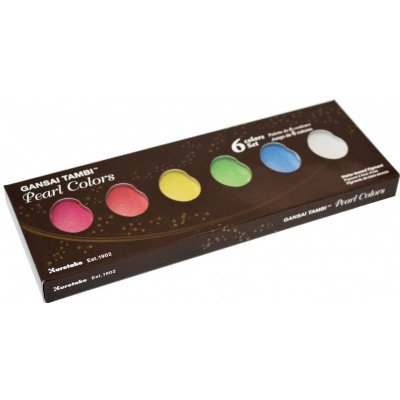 Kuretake Gansai Tambi Pearl Colors Akvarelové perleťové barvy sada 6 ks – Hledejceny.cz
