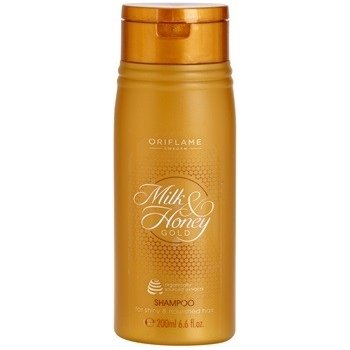 Oriflame Milk & Honey Gold výživný šampon na vlasy Organically Sourced Extracts 200 ml