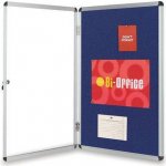 Bi-Office Informační vitrína s textilním povrchem, modrá, 720 x 980 mm – Zboží Živě