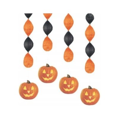 Závěsná Halloweenská dekorace dýně – Zboží Dáma