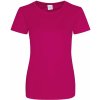Dámské sportovní tričko Dámské UV Protect žhavá růžová