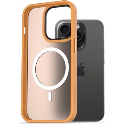 Pouzdro AlzaGuard Matte Case Compatible with MagSafe iPhone 15 Pro žluté