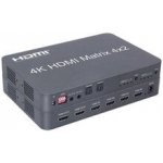 PremiumCord HDMI matrix switch 4:2 s audiem, rozlišení 4Kx2K, khswit42e – Zbozi.Blesk.cz